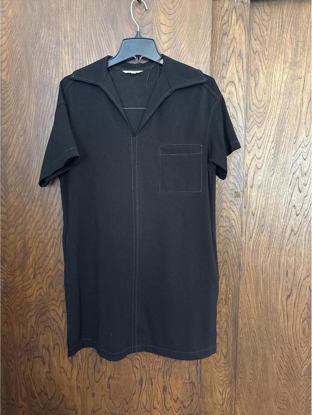 Max Studio London Black Short Sleeve Dress Size S